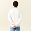 Pull manches longues ecru homme