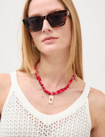 Collier multicolore femme