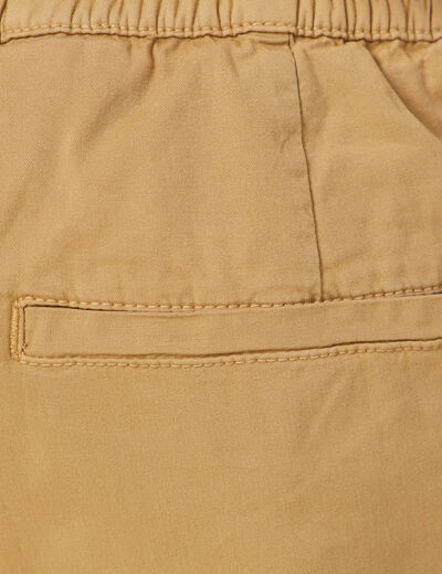Jogger droit bas resserré vert olive homme