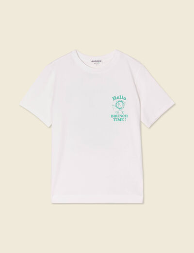 T-shirt éco-responsable ecru femme
