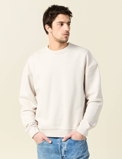 Sweat manches longues gris homme