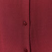 Chemise manches longues fluide bordeaux femme