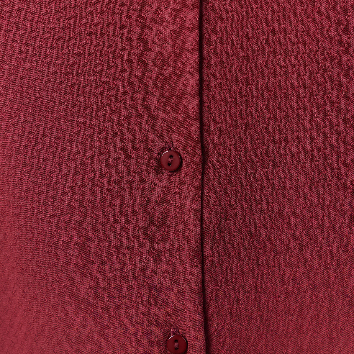 Chemise manches longues fluide bordeaux femme