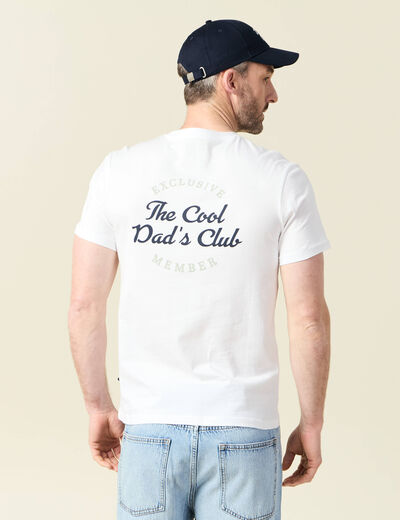 T-shirt manches courtes blanc homme