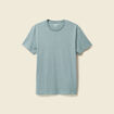 T-shirt cintr&eacute; col rond manches courtes vert fonc&eacute; homme