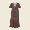 Robe longue éco-responsable noir femme