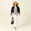 Top sans manches fluide bleu marine femme