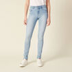 Jeans Lou - jegging denim bleach femme