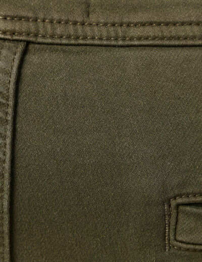 Pantalon battle bas resserré vert kaki homme