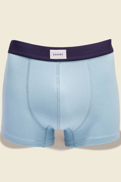 Lot 2 boxers bleu gris homme