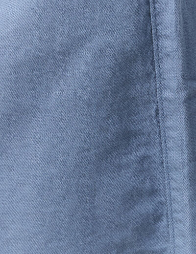 Bermuda droit bleu foncé homme