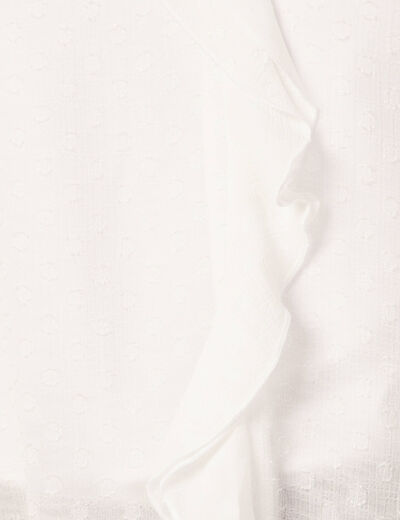 Blouse éco-responsable blanc femme