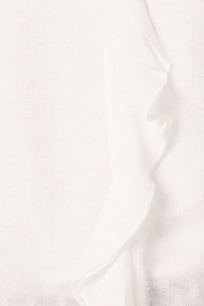 Blouse éco-responsable blanc femme