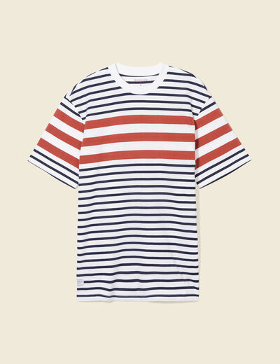 T-shirt manches courtes ecru homme
