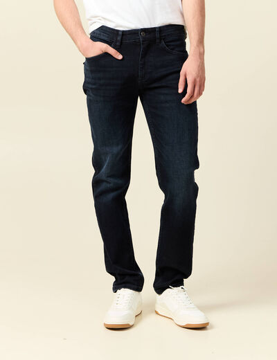 Jeans slim 5 poches longueur 32 denim blue black homme