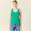 Débardeur éco-responsable vert turquoise femme