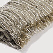 Foulard pliss&eacute; taupe homme