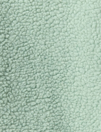 Sweat sans manches effet polaire vert pastel homme
