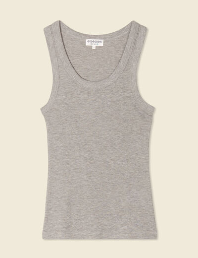Débardeur éco-responsable gris femme