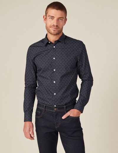 Chemise bleu marine homme