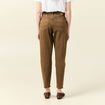 Jeans mom 7/8ème marron foncé femme