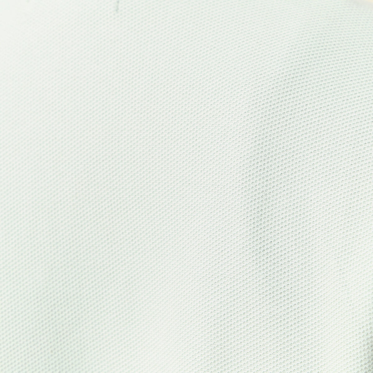 Polo cintré manches courtes en coton vert clair homme