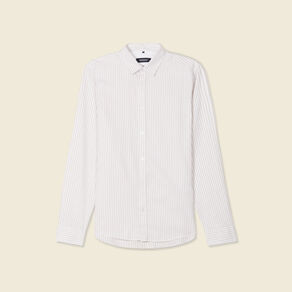 Chemise manches longues beige homme