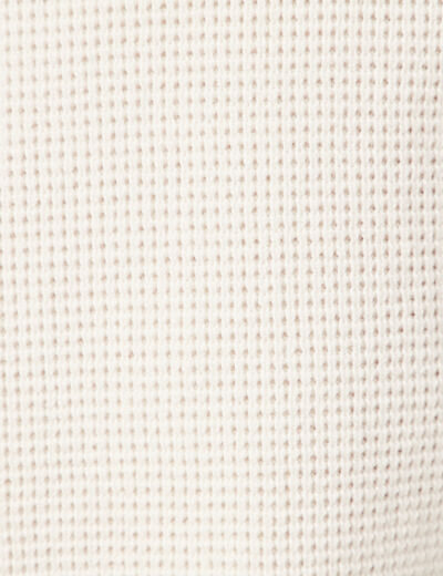 Pull manches longues col rond ecru homme