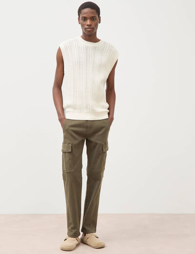 Pantalon battle longueur 32 vert kaki homme