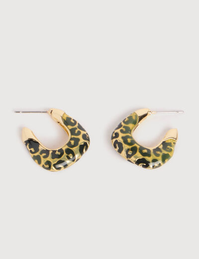 Boucles d'oreilles camel femme