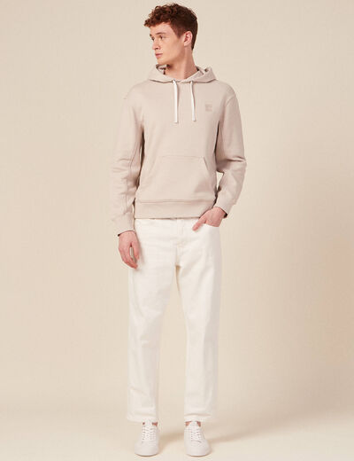 Sweat capuche éco-responsable gris homme