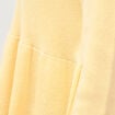 Pull col rond manches longues jaune clair femme