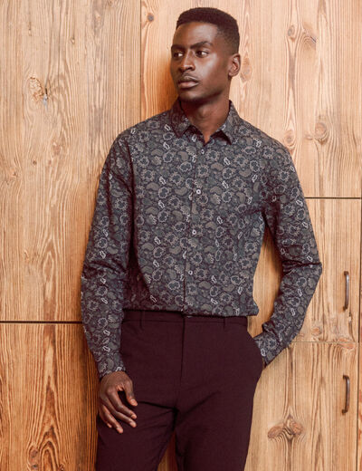 Chemise noir homme