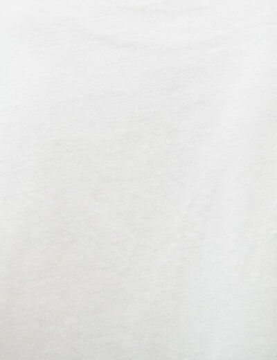 T-shirt en coton ecru homme