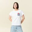 T-shirt manches courtes blanc femme