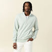 Sweat col camionneur vert clair homme