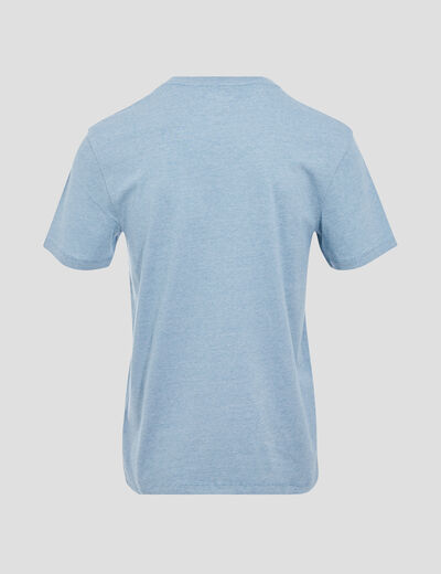 T-shirt manches courtes homme bleu pétrole homme