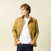 Saharienne col montant manches longues camel homme