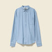 Chemise col classique manches longues bleu clair homme