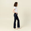 Jeans bootcut denim brut rinse femme
