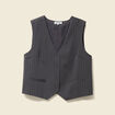 Veston sans manches gris femme