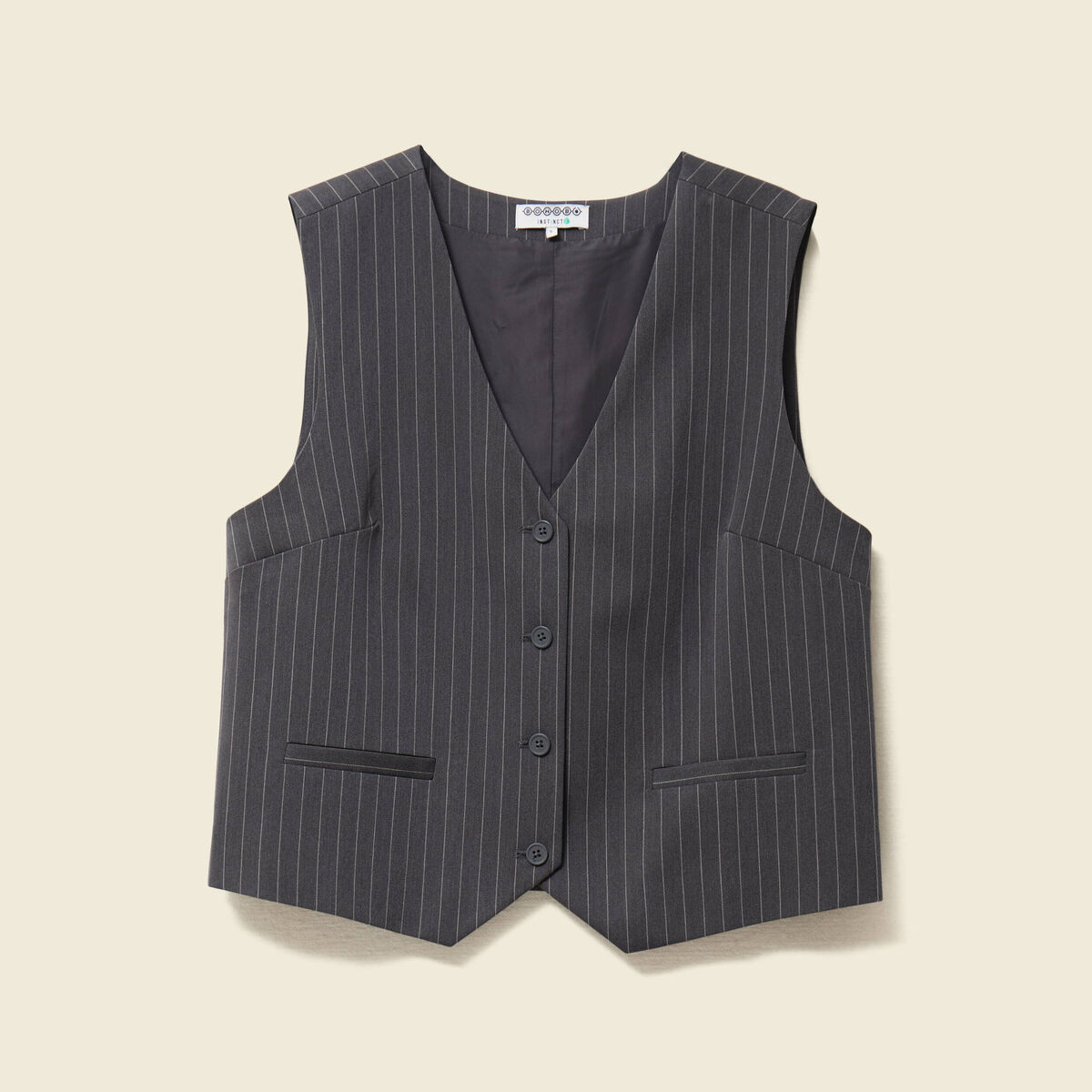 Veston sans manches gris femme