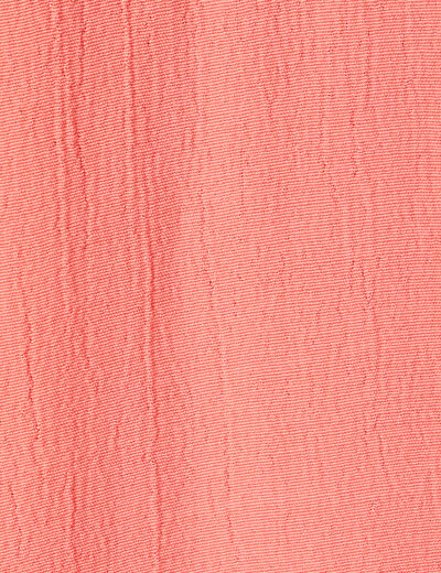 Blouse bretelles larges rose corail femme