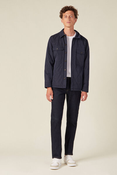 Jeans straight 5 poches denim brut clean homme