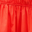 Robe bretelles col carr&eacute; en coton orange fonc&eacute; femme