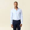 Chemise manches longues bleu ciel homme