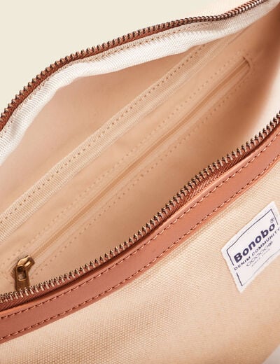 Sac banane zippé creme homme
