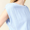 T-shirt manches courtes bleu femme