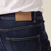 Jeans tapered 5 poches denim brut homme
