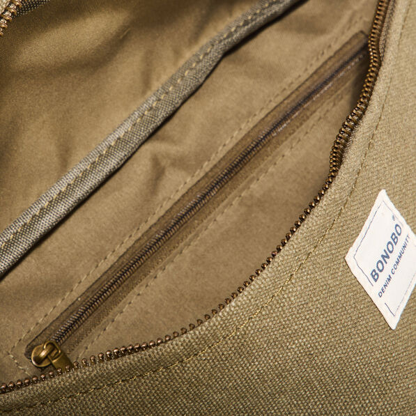 Sac banane taupe homme